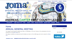 Desktop Screenshot of kentcountyfootballleague.co.uk